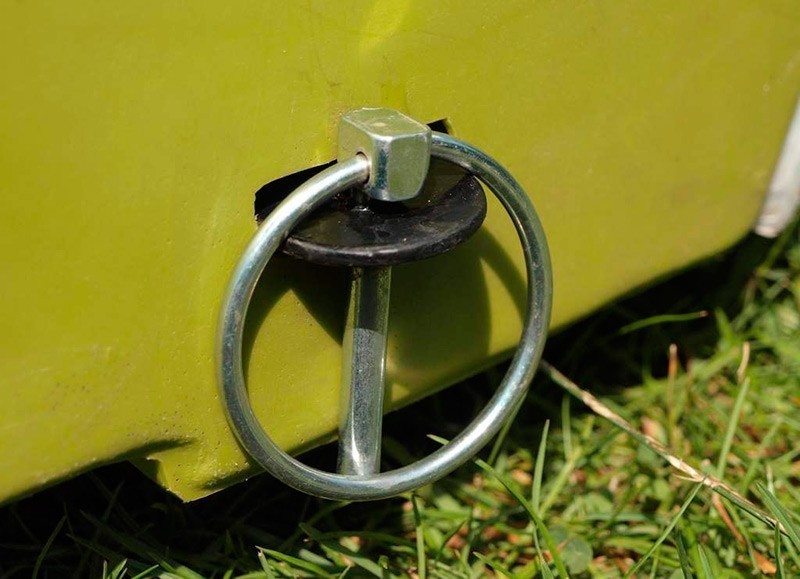 Шплинт быстросъемный с кольцом 12х55 мм DIN 11023, оцинкованная сталь - фото