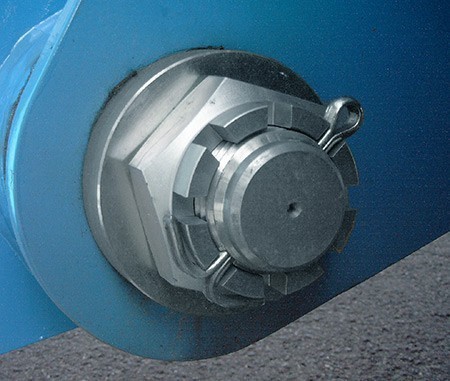 Гайка корончатая (прорезная) DIN 935, класс прочности 8, оцинкованная сталь - фото