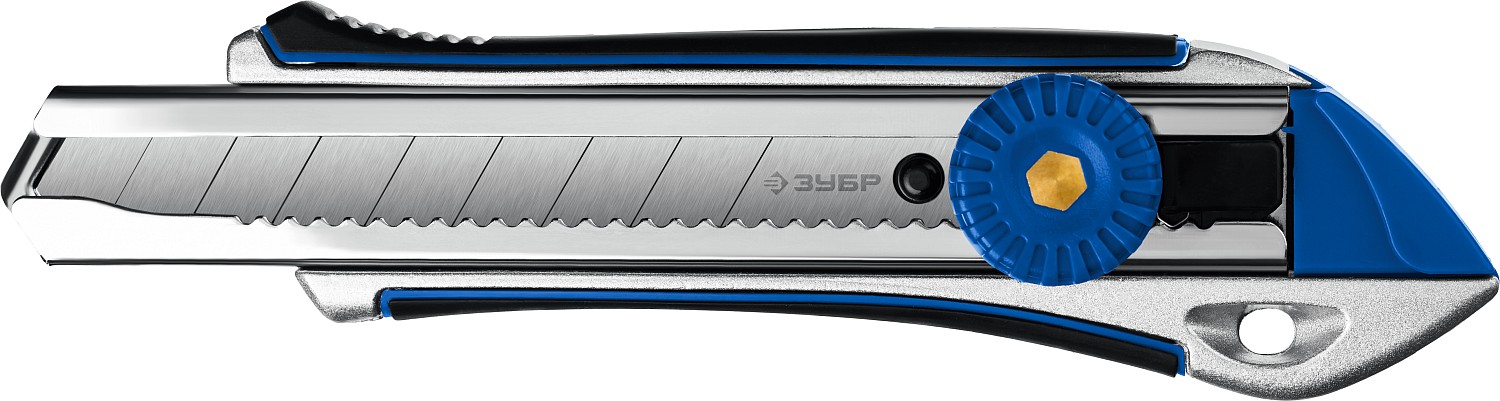 Нож Титан-В с сегментированным лезвием 18 мм и винтовым фиксатором ЗУБР Профессионал 09178 - фото