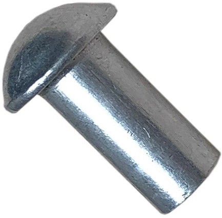 Заклепка под молоток с полукруглой головкой 4х32 мм DIN 660, оцинкованная сталь - фото
