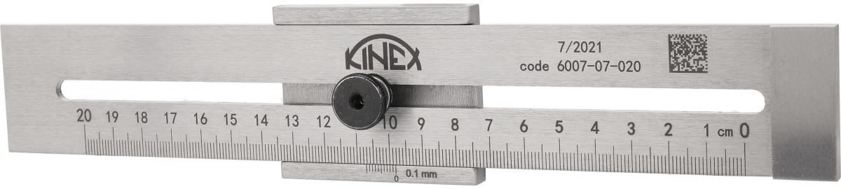Линейка разметочная 300 мм INOX Kinex 6007-07-030, нержавеющая сталь - фото