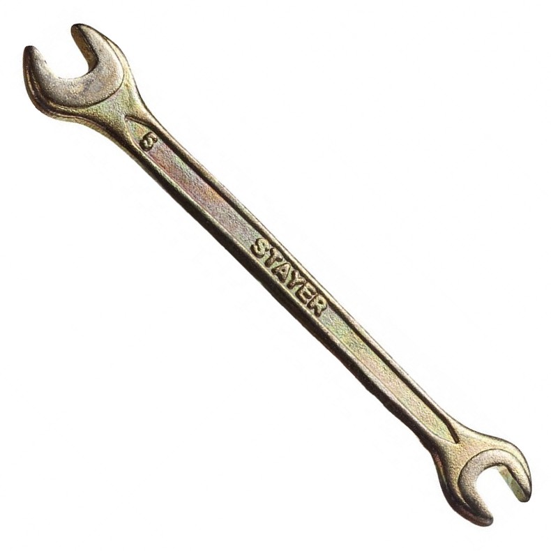 Рожковый гаечный ключ 6x7 мм, STAYER "MASTER" 27038-06-07 - фото