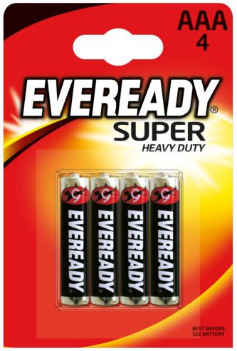 Батарейки Eveready Super Heavy Duty R03 BP4 (4 шт) - фото
