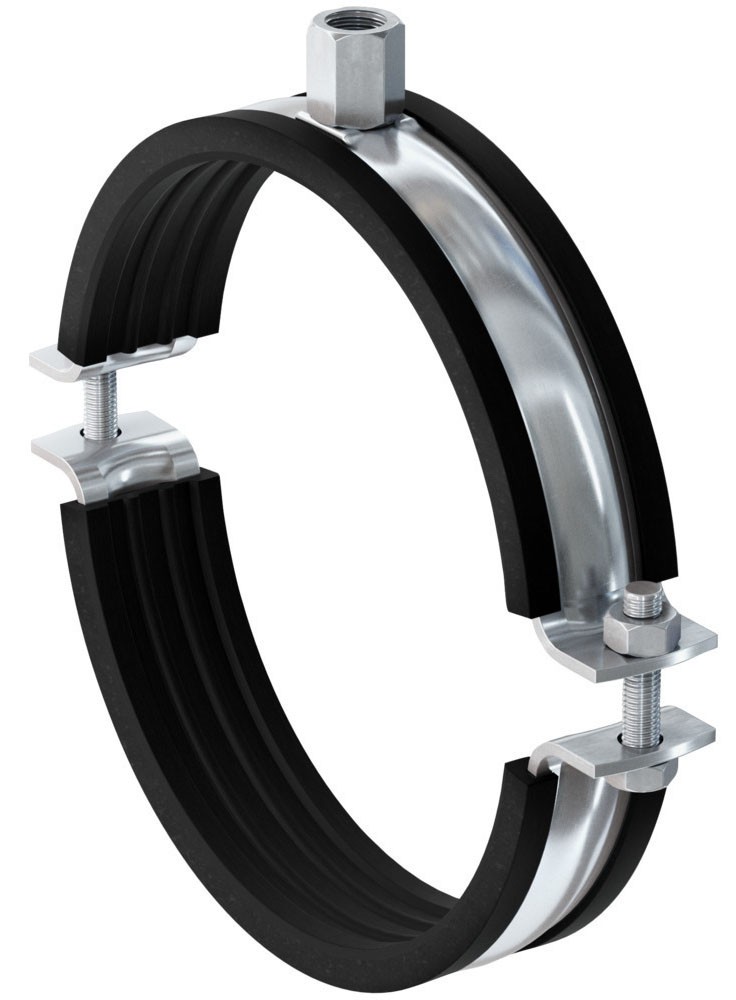 Хомут для тяжелых труб 156-162 мм с комби-гайкой М10/М12 Fischer FRSM ...