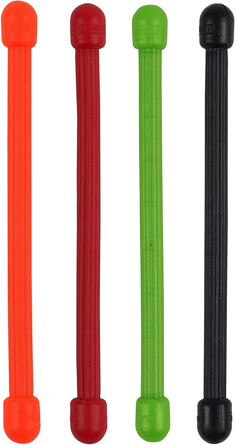 Гибкие стяжки (хомуты) Nite Ize Gear Tie - 3" GT3-4PK-A1, цветные, 4 шт - фото