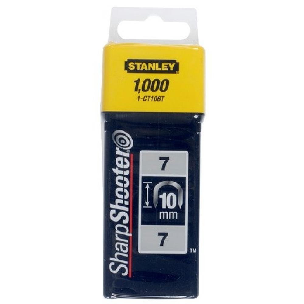 Скобы для степлера 10 мм, тип 7 STANLEY 1-CT106T, 1000 шт - фото