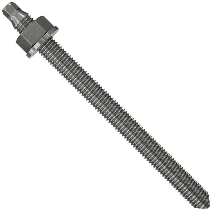 Шпилька резьбовая анкерная RG M 10х130 HCR Fischer 096217, высококоррозионностойкая сталь С-70 - фото