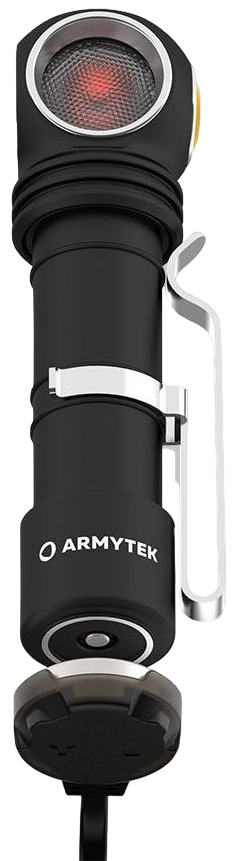 Мультифонарь светодиодный Armytek Wizard C2 WR Magnet USB F06901W, 1020/230 люмен, тёплый/красный свет - фото
