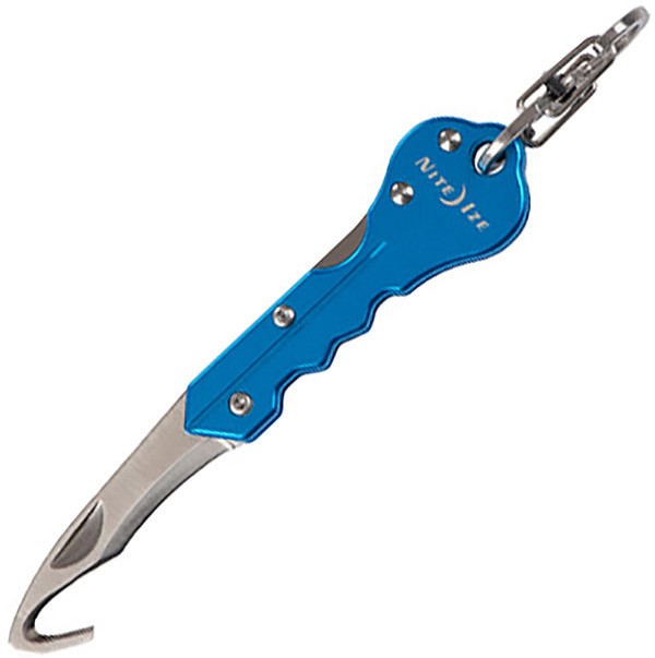 Нож-брелок Nite Ize DoohicKey Hook Knife KMTC-03-R7, синий - фото
