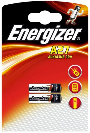 Батарейки Energizer 27A 12V BP2 (2 шт) - фото