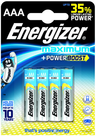 Батарейки Energizer Maximum LR03 BP4 (4 шт) - фото