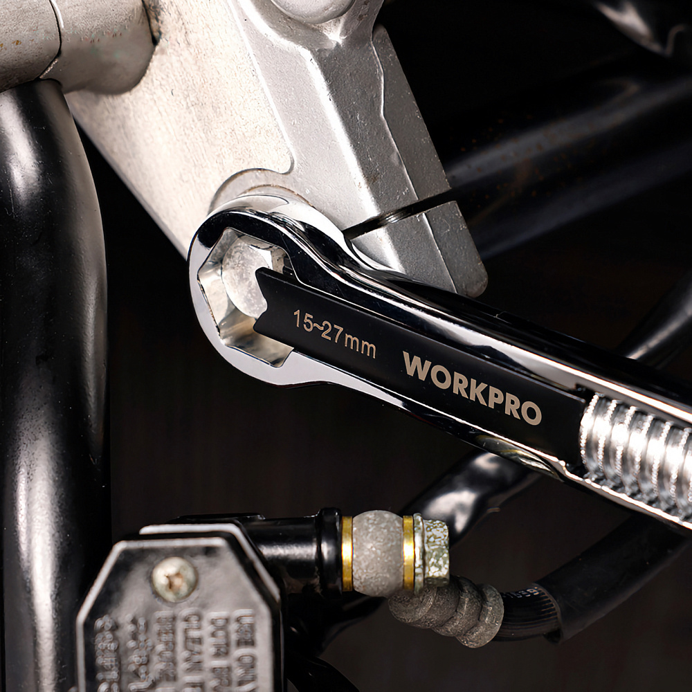 Ключ универсальный разводной 5-27 мм Workpro WP272016 - фото
