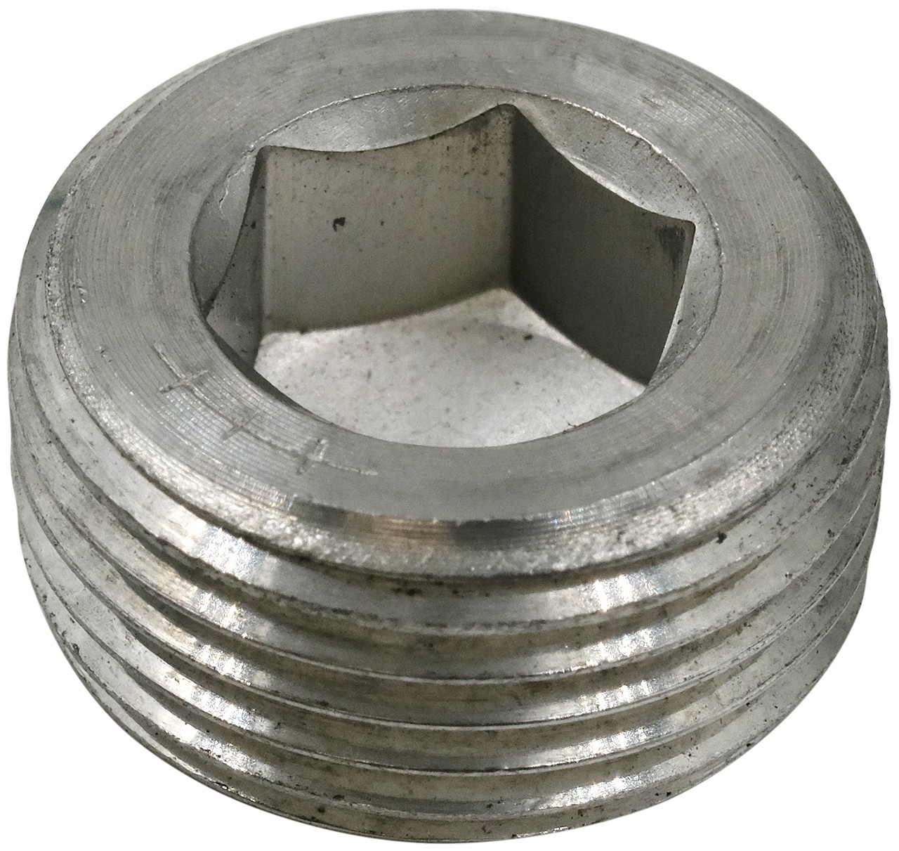 Пробка (заглушка) с дюймовой резьбой R 1/2" DIN 906, нержавеющая сталь А2 - фото