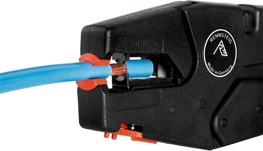 Стриппер автоматический для снятия стандартной изоляции 0,03 - 10 мм² Rennsteig RE-707001, пластик - фото