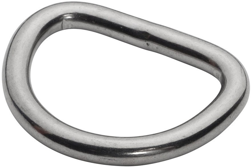 Кольцо D-образное сварное 8х25 мм 8274, нержавеющая сталь А4 - фото