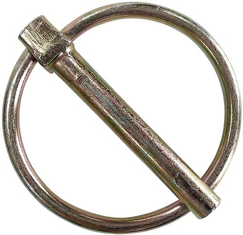 Шплинт быстросъемный с кольцом 17 х 60 мм DIN 11023, оцинкованная сталь - фото