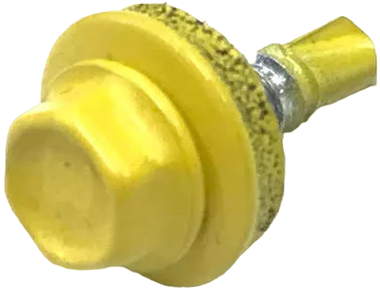 Винт самосверлящий по металлу 4,8х35 мм, с шайбой EPDM, SD 3 Fasty P2594350AM, RAL 1012 лимонно-желтый - фото
