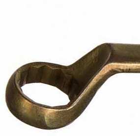 Ключ гаечный накидной изогнутый 75°, 8х9 мм STAYER ТЕХНО 27130-08-09 - фото