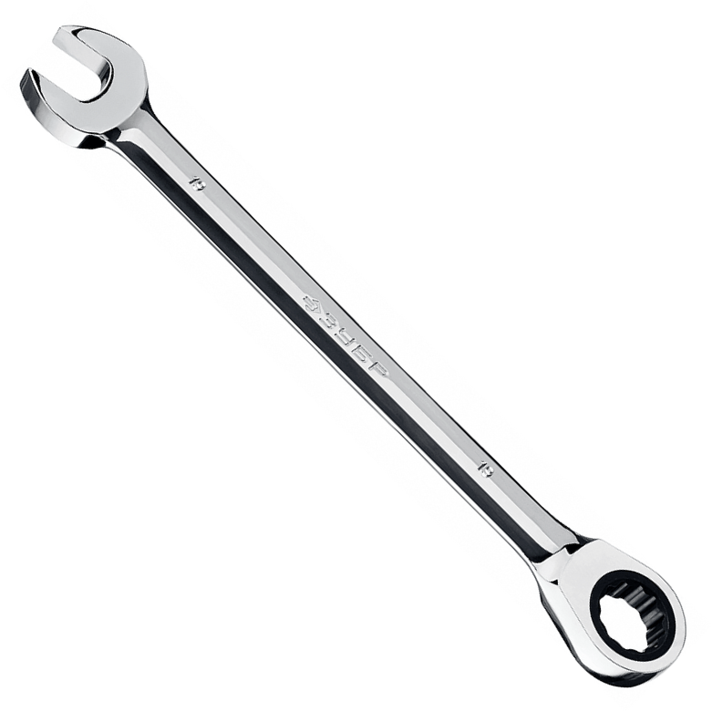 Комбинированный гаечный ключ трещоточный 19 мм, ЗУБР 27074-19 z01 - фото