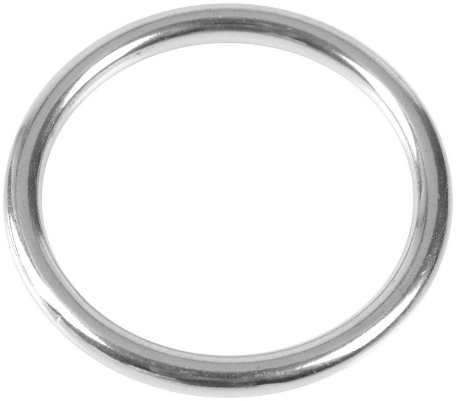 Кольцо такелажное круглое сварное 8229, нержавеющая сталь А4 - фото