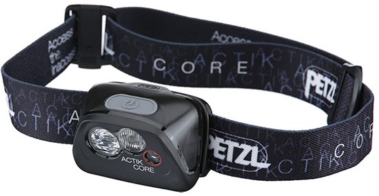 Налобный светодиодный фонарь с аккумулятором Petzl Actik Core, черный - фото