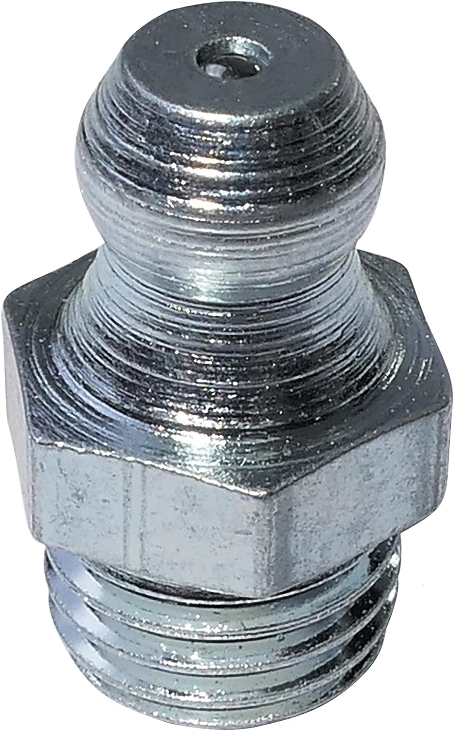 Пресс-масленка прямая DIN 71412 с конической головкой и резьбой М10х1, оцинкованная сталь - фото