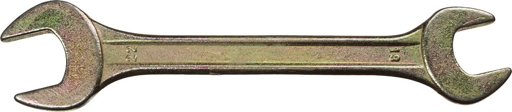 Рожковый гаечный ключ 19 x 22 мм, DEXX 27018-19-22 - фото