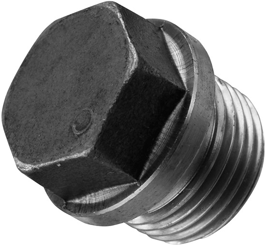 Пробка-заглушка М36х2 с шестигранной головкой и фланцем DIN 910, сталь без покрытия - фото