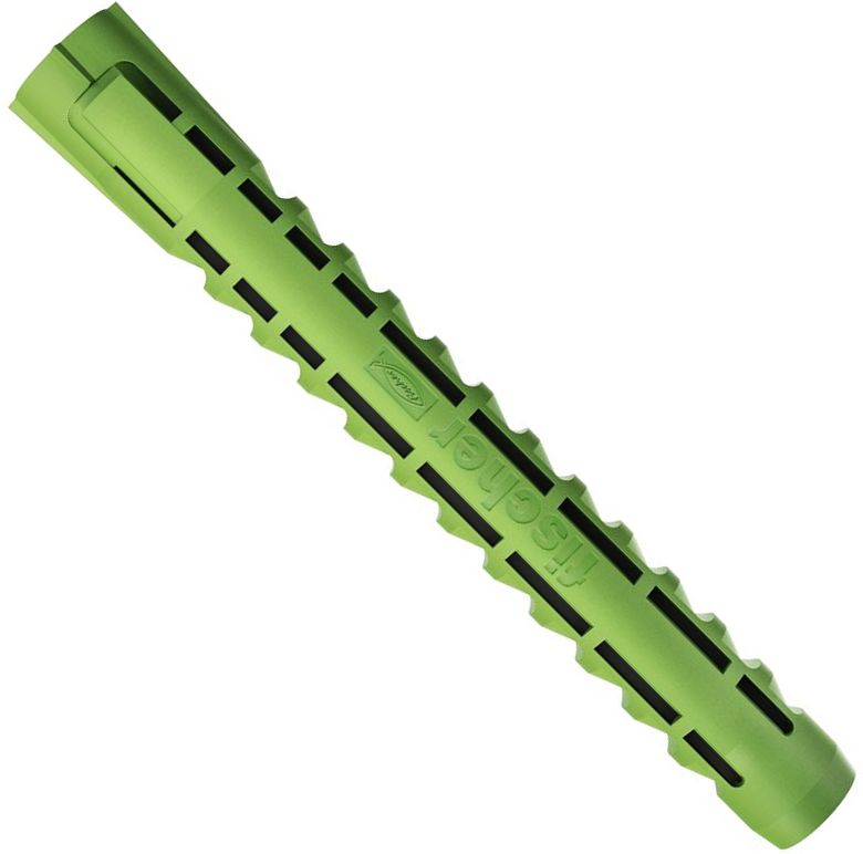 Дюбель SX Green 8х65 Fischer 532719 c увеличенной глубиной анкеровки, зелёный нейлон, 10 шт  в блистере - фото