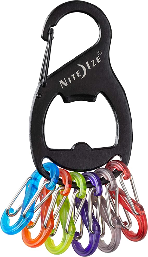 Брелок для ключей с открывашкой Nite Ize KeyRack Bottle Opener KRB2-01-R6, черный - фото