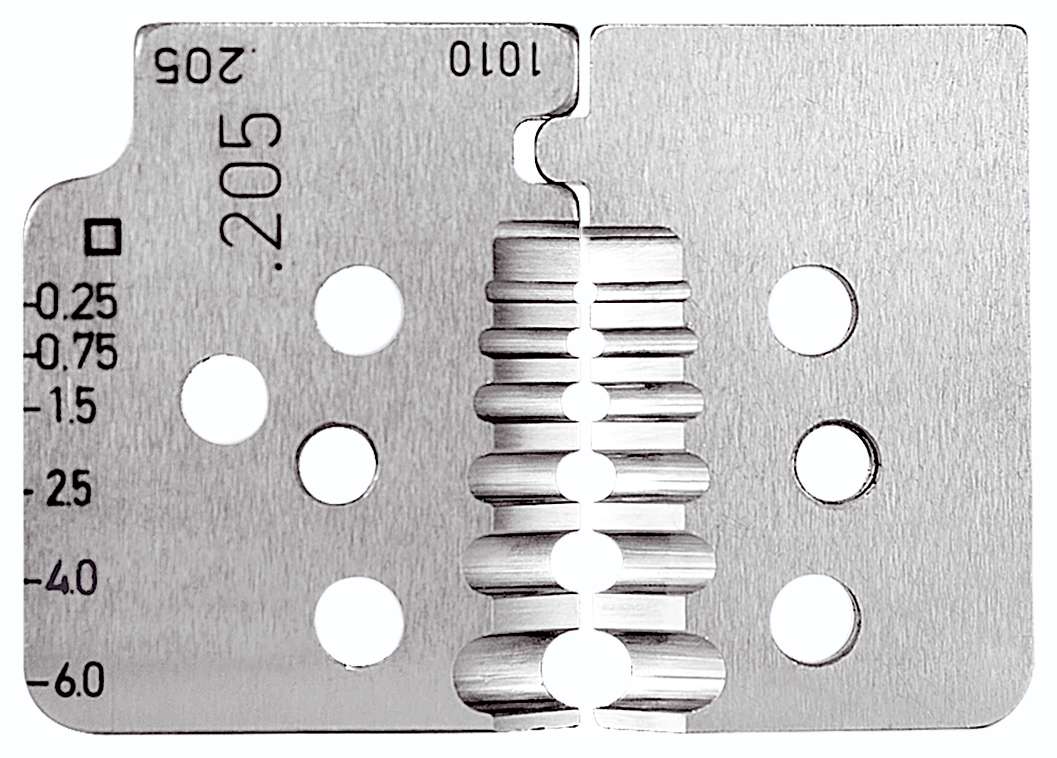 Стриппер для стандартного многожильного кабеля 6 гнёзд 0,25 - 6 мм² Rennsteig RE-7082053, воронёная сталь - фото