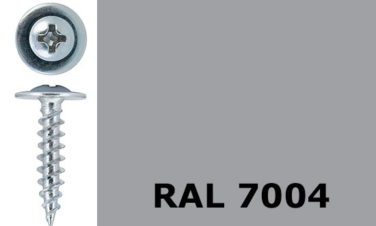 Саморез-клоп острый 4,2х19 окрашенный, RAL 7004 (сигнальный серый) - фото