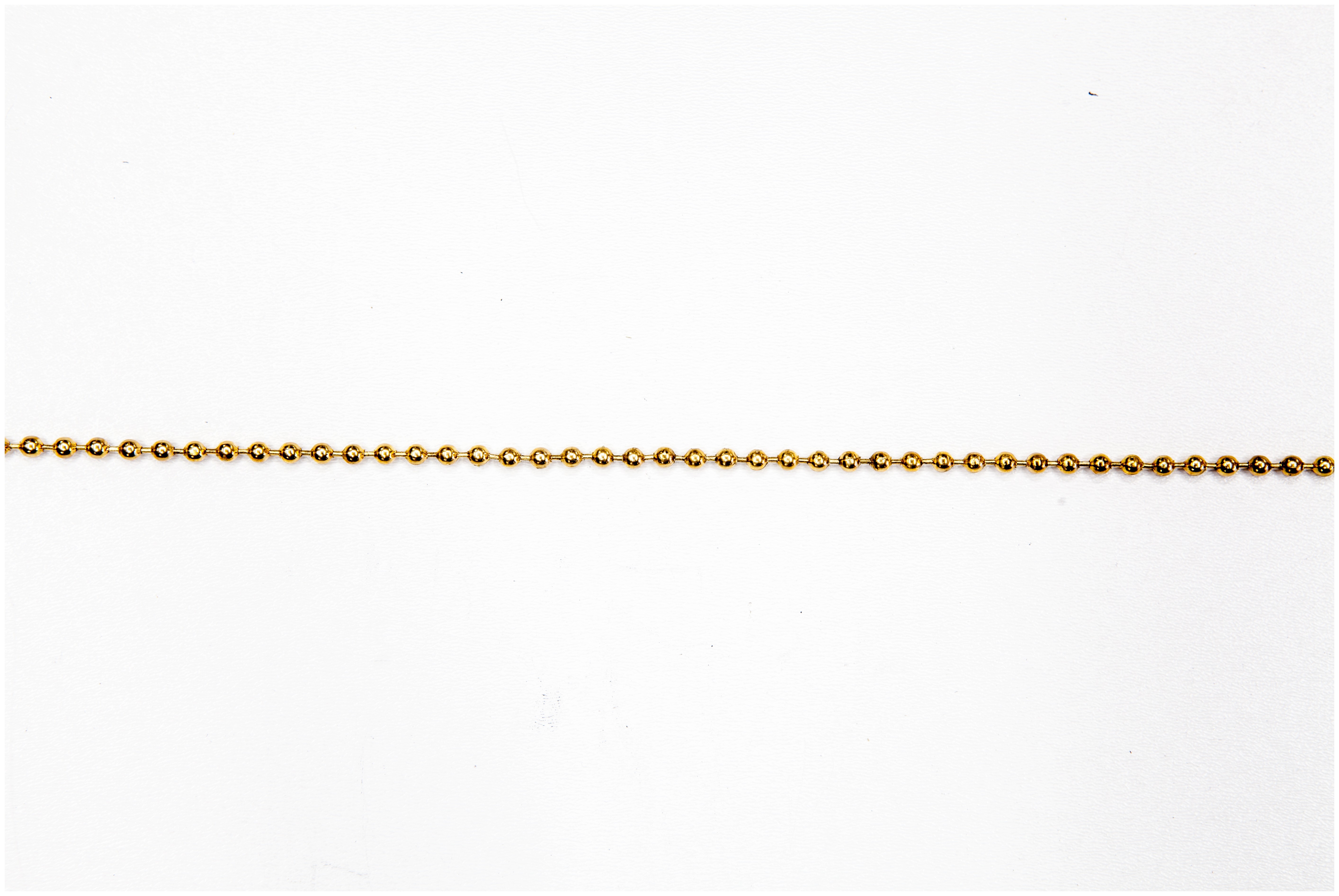Цепь декоративная шариковая "Бусы" 3,6 мм, золото - фото