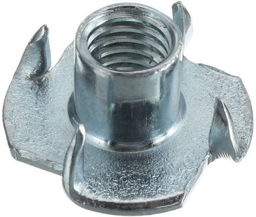 Гайка забивная (врезная) М6, h=9 мм, DIN 1624, оцинкованная сталь - фото