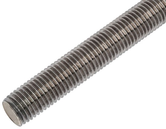 Шпилька резьбовая дюймовая DIN 975 UNC 3ft (910 мм), нержавеющая сталь А2 - фото