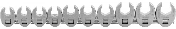 Набор ключей "воронья лапа" 3/8"DR на держателе, 10-19 мм, 10 предметов Jonnesway R19H310S - фото