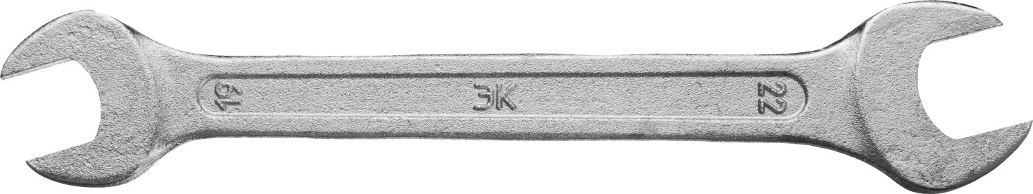 Рожковый гаечный ключ 19 x 22 мм, ЗУБР 27115-19-22 - фото