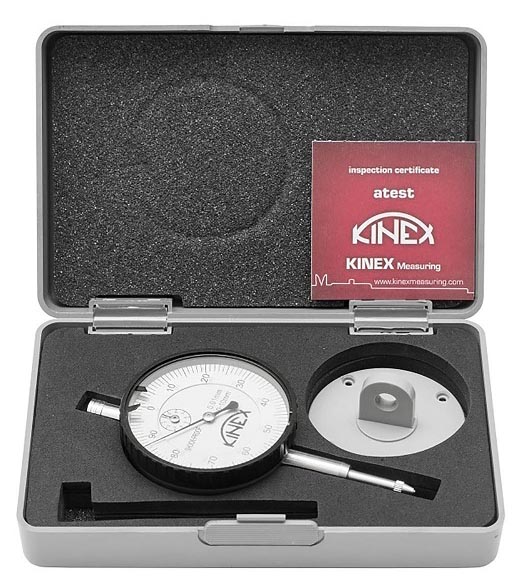 Ударопрочный индикатор часового типа ИЧ-10 0-10 мм 0,01мм с ушком DIN878 Kinex 1155-02-710 - фото