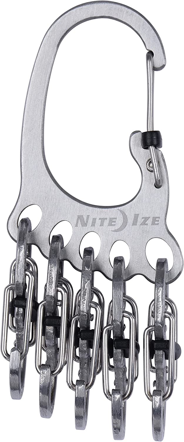 Набор карабинов с блокировкой Nite Ize BigFoot Locker KeyRack KLKBF-11-R6 - фото