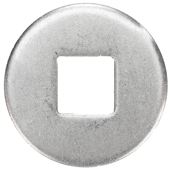 Шайба М10 (11 мм) DIN 440 form V с квадратным отверстием HV100, сталь без покрытия - фото
