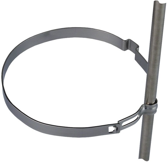 Держатель проводника для водосточных труб тип PS, Rd=8 мм, L=100 мм DEHN 200059, нержавеющая сталь - фото