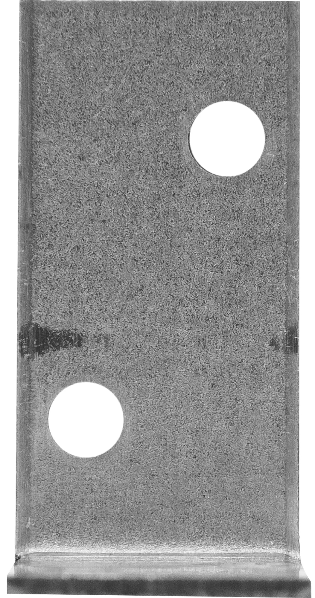 Уголок крепежный равносторонний 40х20х1,7 мм KUR, оцинкованная сталь - фото
