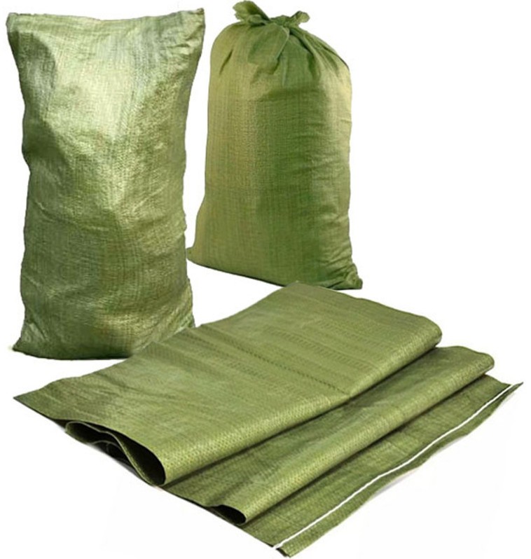Мешок полипропиленовый зеленый 95х55 см - фото