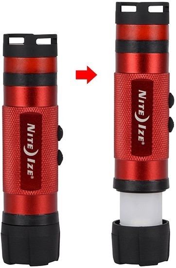 Светодиодный фонарь Nite Ize 3-in-1 LED Mini Flashlight NL1A-10-R7, 80 люмен (красный) - фото