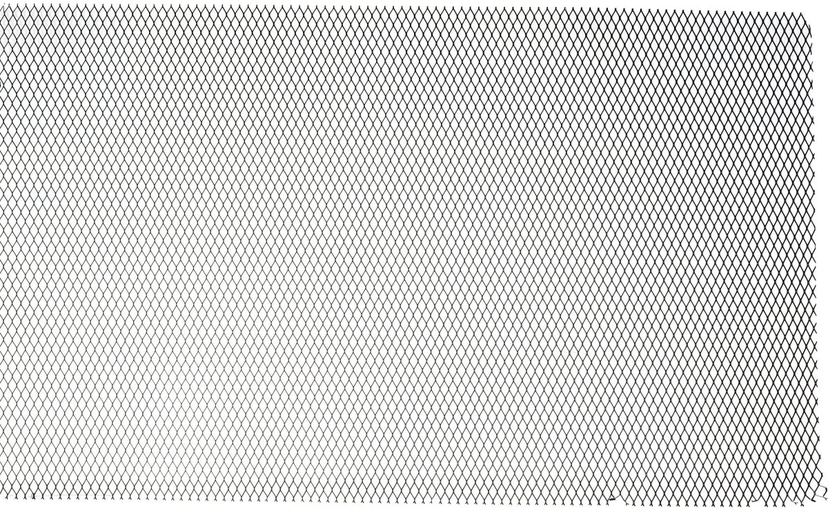 Перфорированный лист из тянутого металла (штрекметалл) 1000х600х1 мм Gah Alberts 465919, алюминий, чёрный - фото