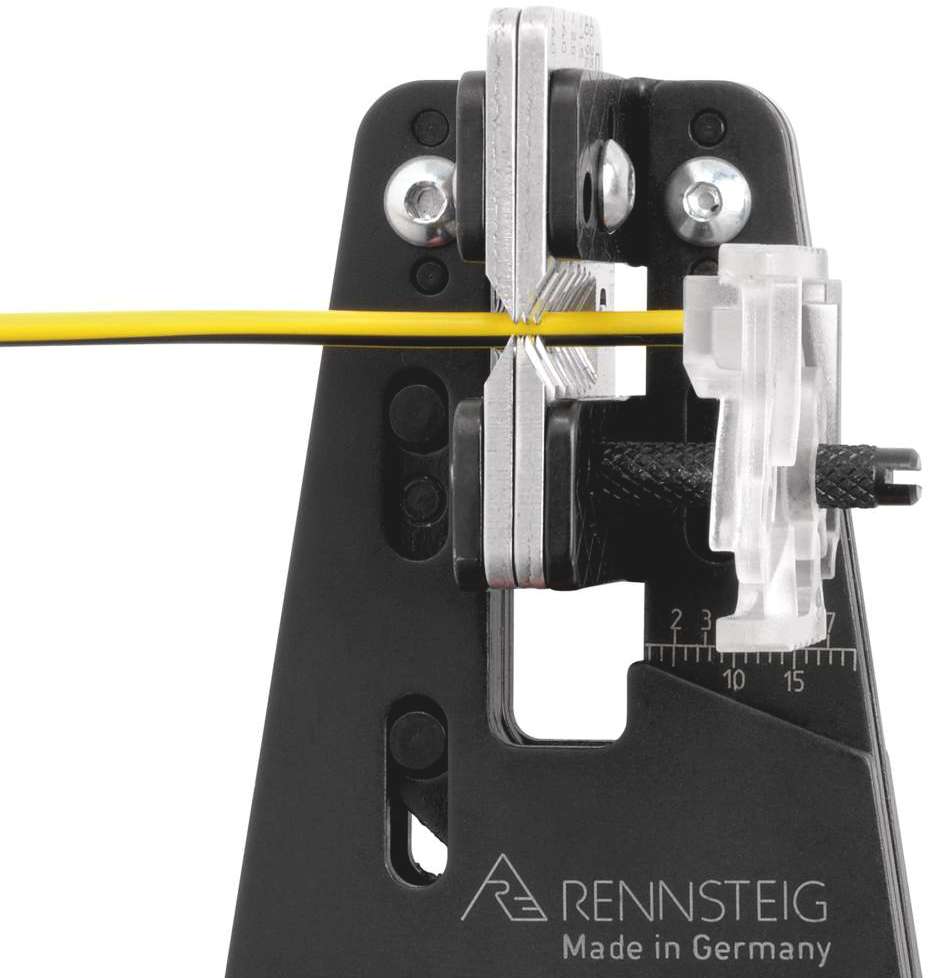 Стриппер для шлангового провода ПВХ 5 гнёзд 0,34 - 4,2 мм² Rennsteig RE-7082303, воронёная сталь - фото