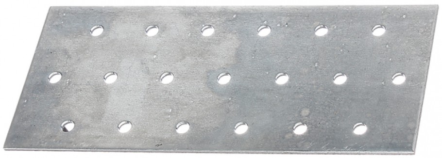 Крепежная пластина 140х60х2 мм GAH ALBERTS 331467, оцинкованная сталь - фото