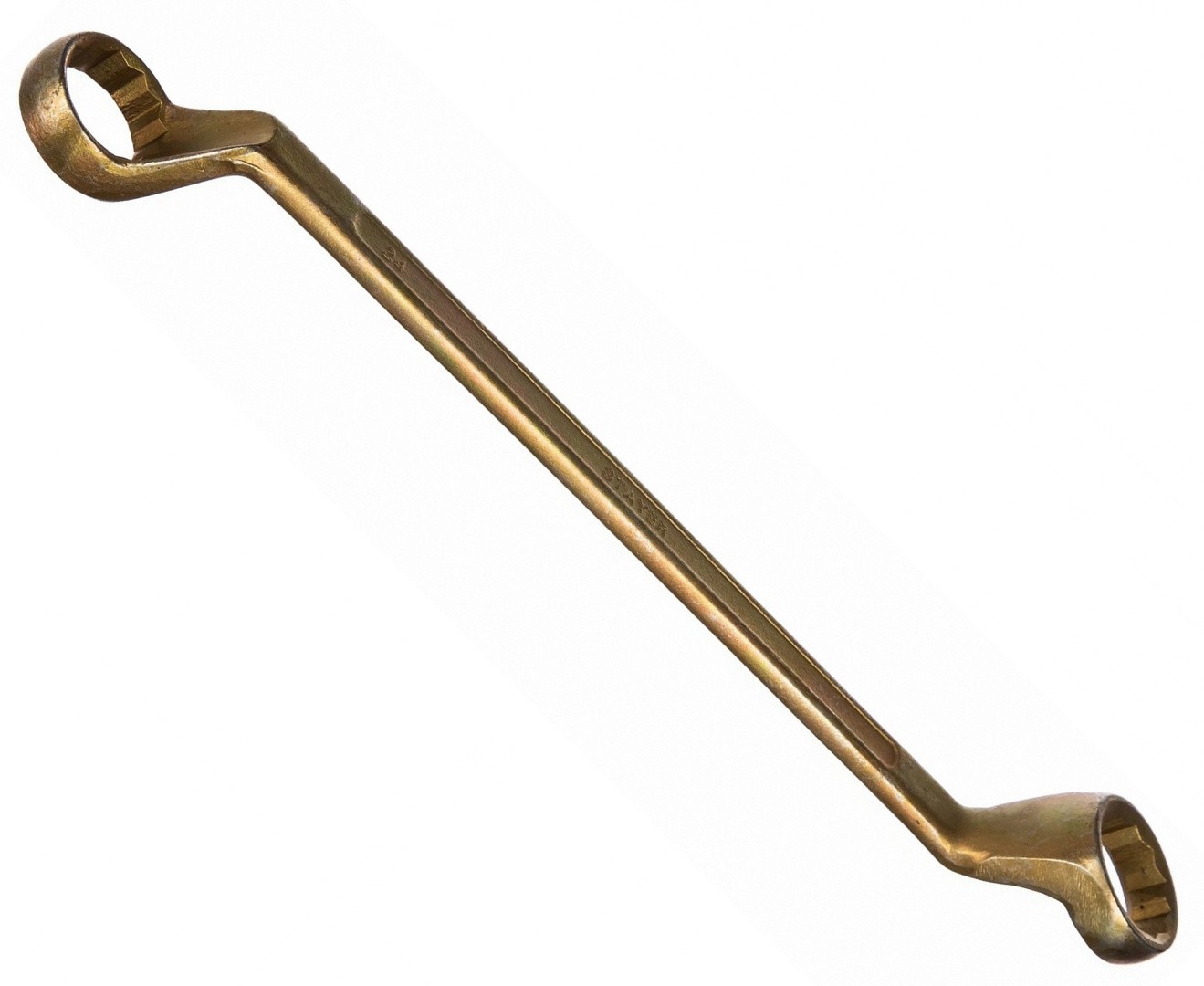 Ключ гаечный накидной изогнутый 75°, 20х22 мм STAYER ТЕХНО 27130-20-22 - фото