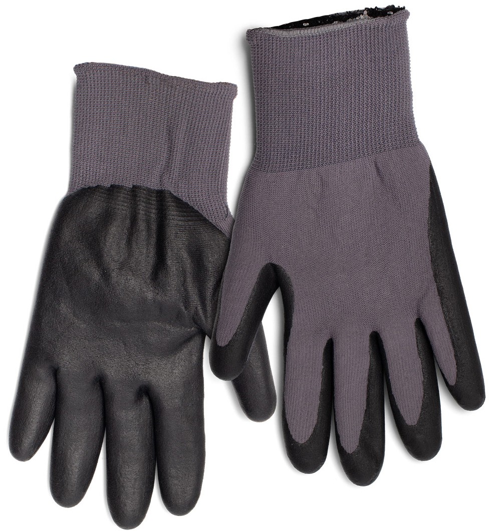 Перчатки рабочие с полиуретановым покрытием утепленные С-44L КВТ, размер L 79763 - фото
