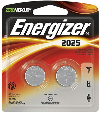 Батарейки Energizer CR2025 BP2 (2 шт) - фото
